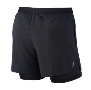 Nike Mens Dri-FIT 5" Flex Stride 2-in-1 Running Gym Shorts - Black