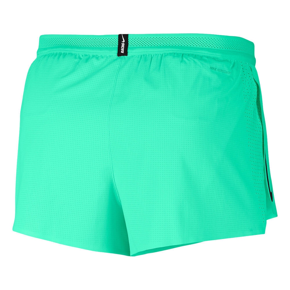 Nike AeroSwift Mens 5cm Running Shorts - Green Glow/Black