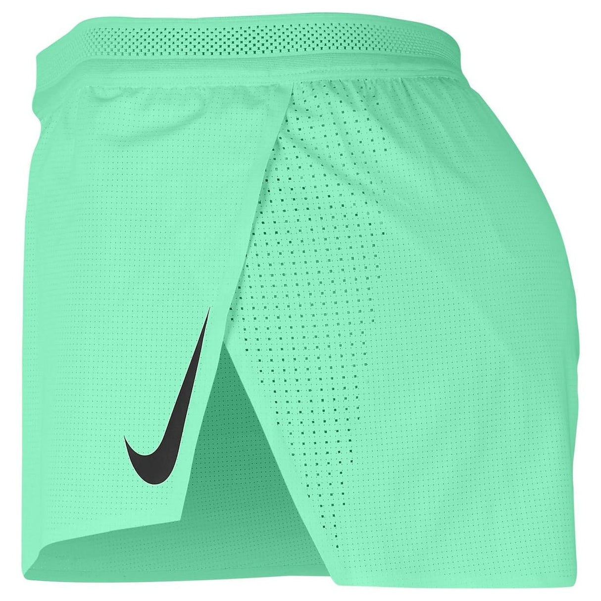 Nike AeroSwift Mens 5cm Running Shorts - Green Glow/Black