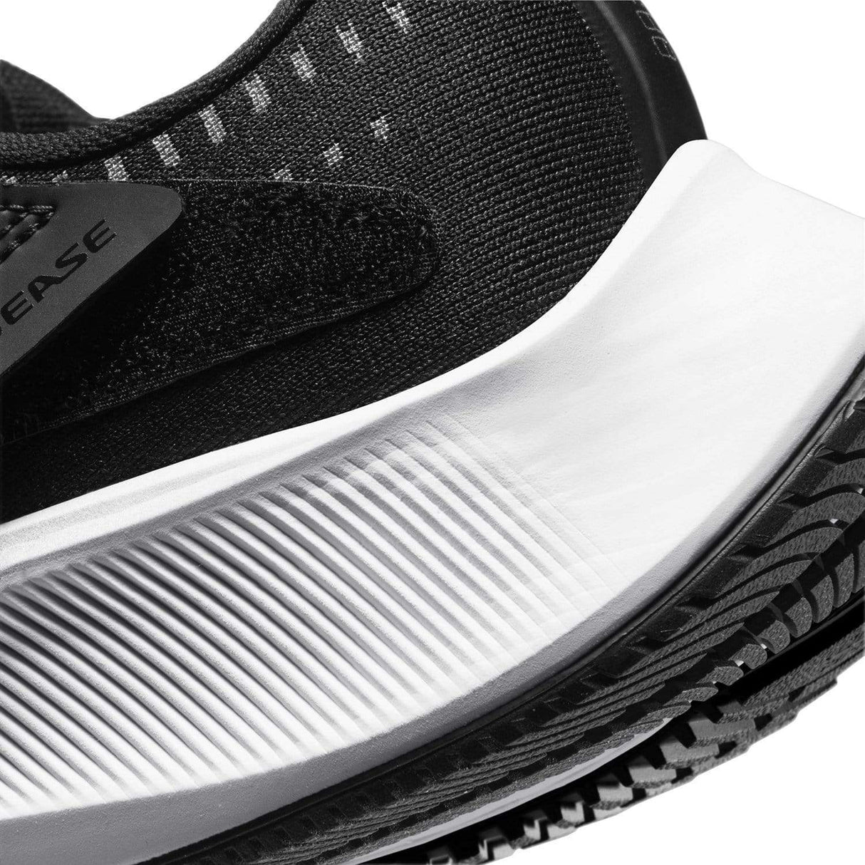 Nike Womens Air Zoom Pegasus 37 Flyease Gym Training Running Shoes - Black/White-Smoke Grey