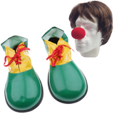 2Pcs Set Clown Nose + Large Shoes Circus Halloween Costume Fancy Dress Up Party