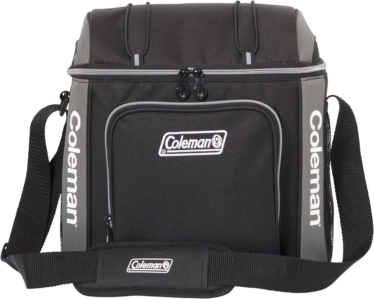 Coleman 16 Can Soft Cooler Insulated Outdoor Camping Picnic Bag in Black