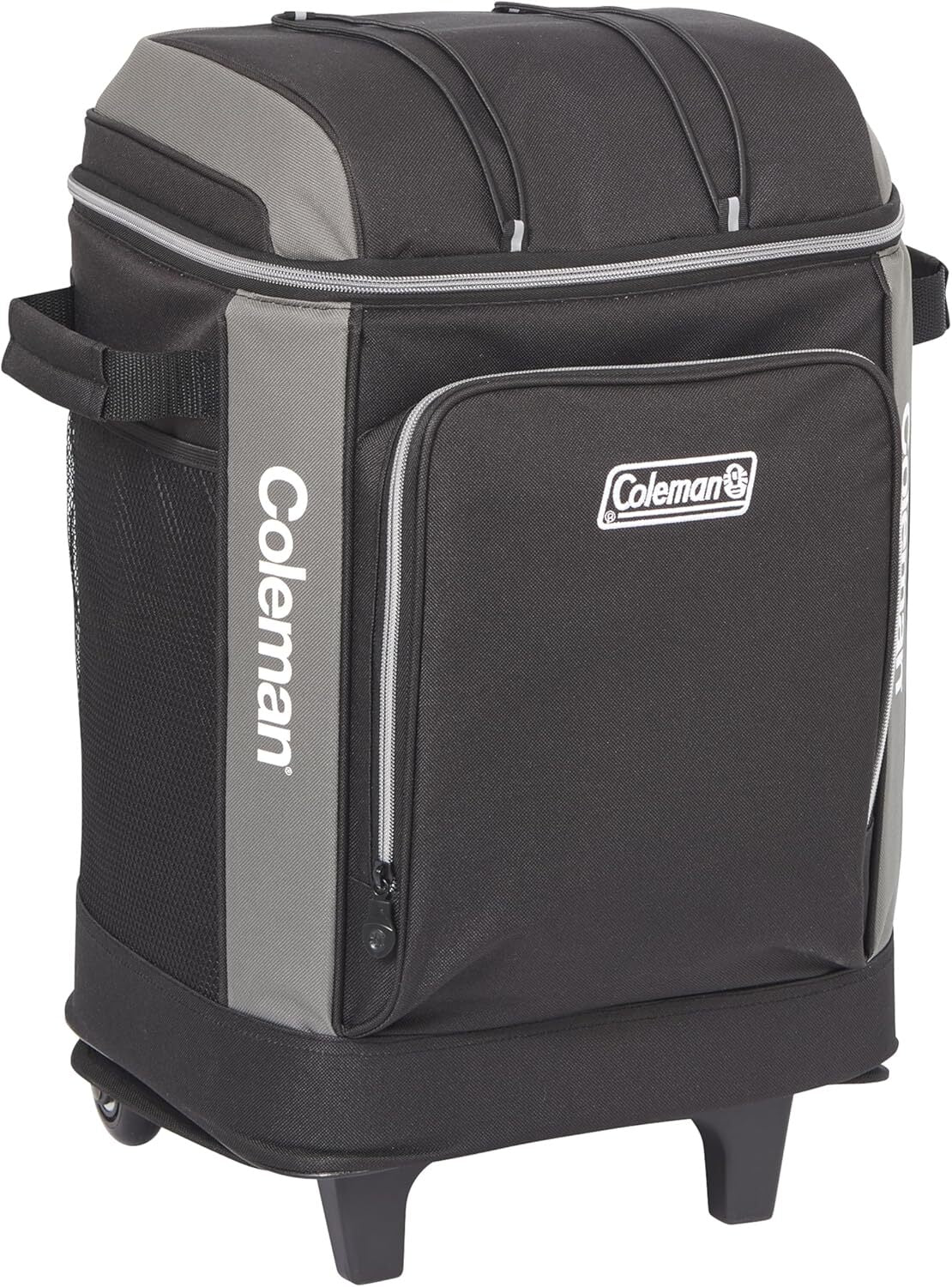 Coleman 42 Can Wheeled Soft Cooler Insulated Outdoor Camping Picnic Bag in Black