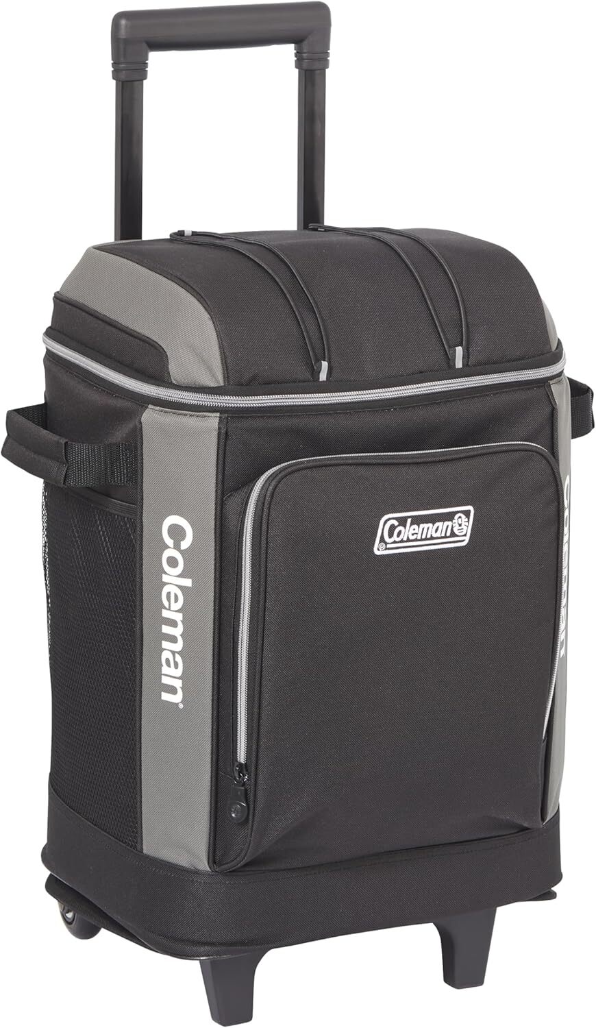 Coleman 42 Can Wheeled Soft Cooler Insulated Outdoor Camping Picnic Bag in Black