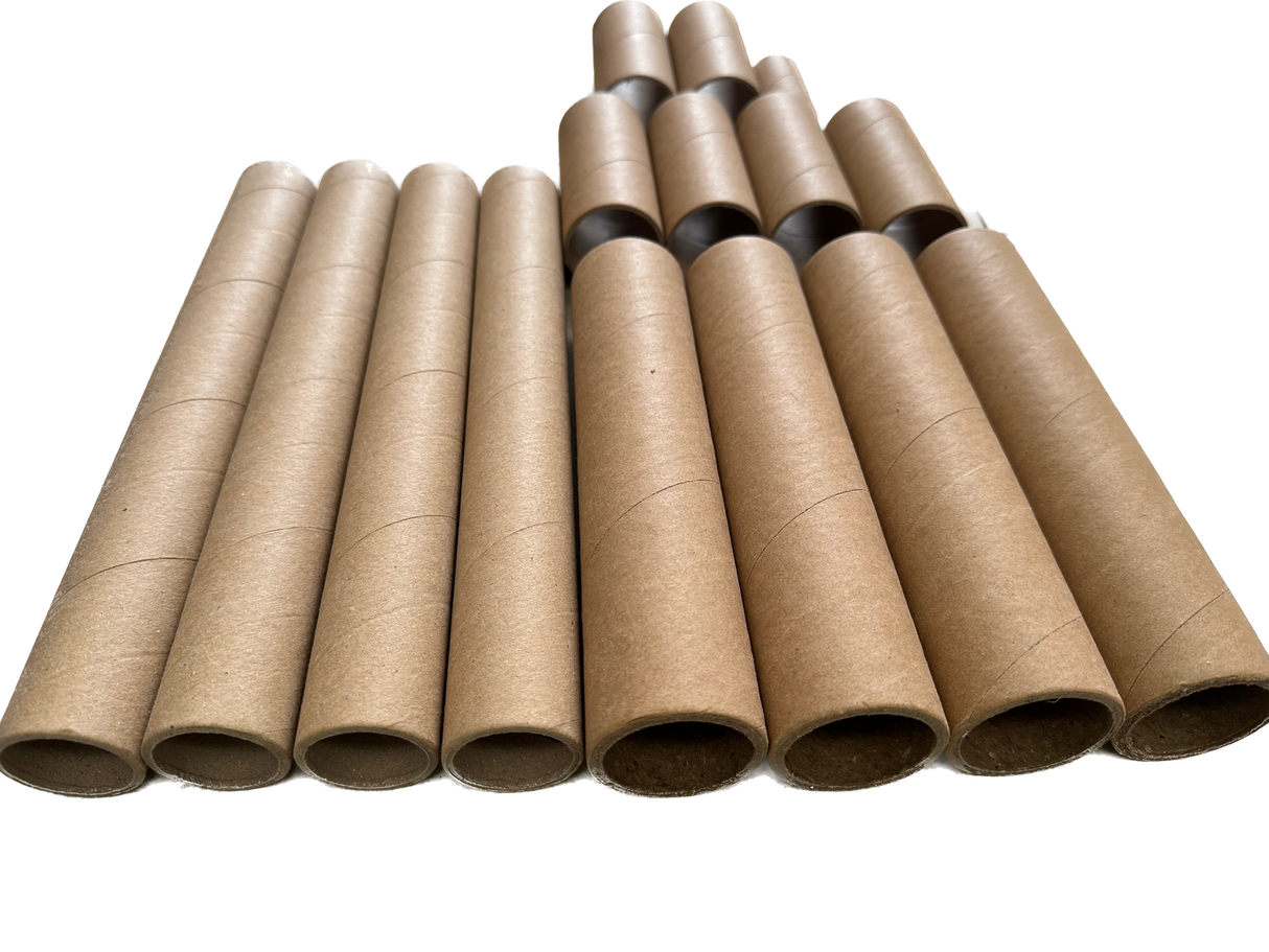 20+ Strong Cardboard Tubes Paper Roll Tubes for Art, Crafts, School, Packaging