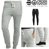 CROSSHATCH Leeroy Skinny Track Pants Slim Trousers Cotton Gym Trackies Joggers