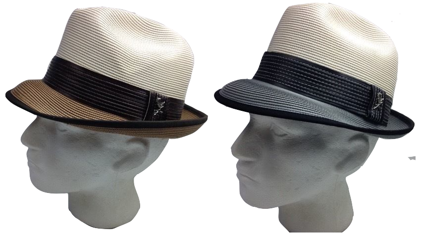 CARLOS SANTANA Poly Braid Trilby Hat Fedora Summer SAN103 Great GIFT