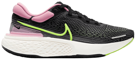 Nike Womens ZoomX Invincible Run Flyknit Running Shoes Runners - Black/Pink