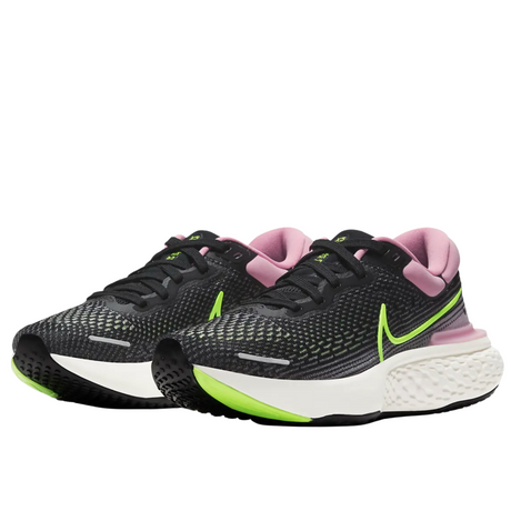 Nike Womens ZoomX Invincible Run Flyknit Running Shoes Runners - Black/Pink