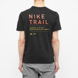 Nike Mens Trail Dri-Fit Tee Running T-Shirt - Black