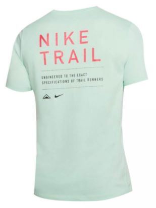 Nike Mens Trail Dri-Fit Tee Athletic Work-out T-Shirt - Mint Foam