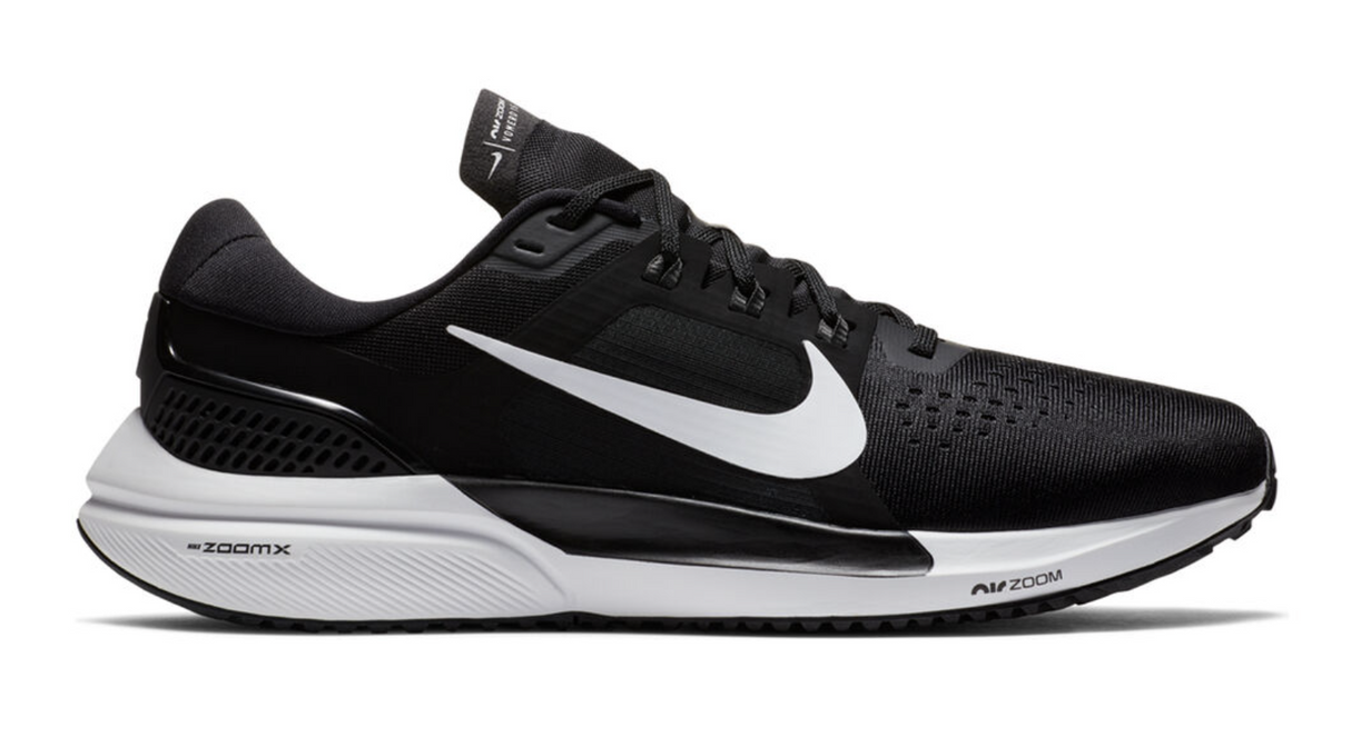 Nike Mens Air Zoom Vomero 15 Running Shoes Training Low Top Sneaker - Black/White