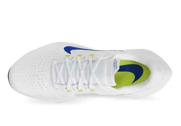 Nike Mens Air Zoom Vomero 15 - White Racer Running Gym Shoes -  Blue Black