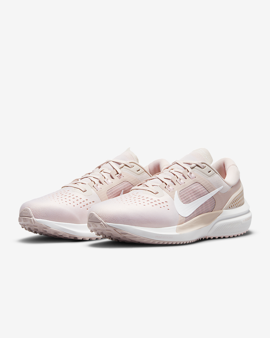 Nike Air Zoom Vomero 15 Womens Running Shoes-Barely Rose/White - Champagne