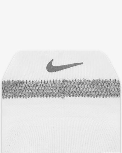 Nike Spark Cushioned No Show Socks CU7201-100 White Size US 12-13.5