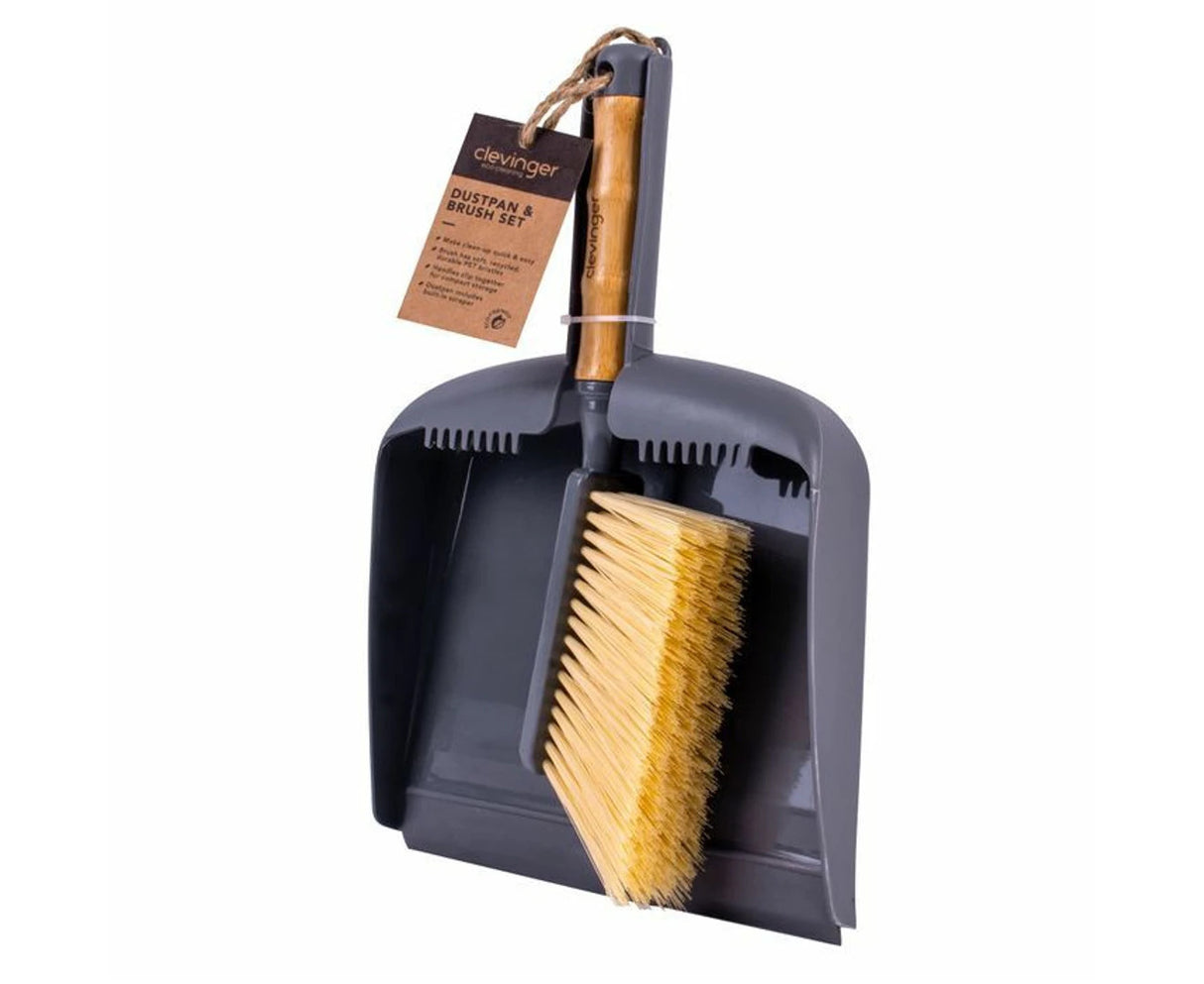 Clevinger Dustpan & Brush Set Small Broom Desktop Dust Pan Portable