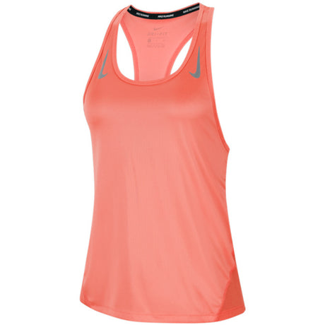 NIKE WOMENS RUNNING SINGLET WITH DRI-FIT TECHNOLOGY - ORANGE