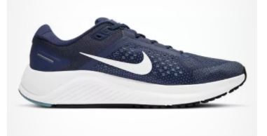 Nike Mens Air Zoom Structure 23 Running Shoe - Midnight Navy/White-Cerulean