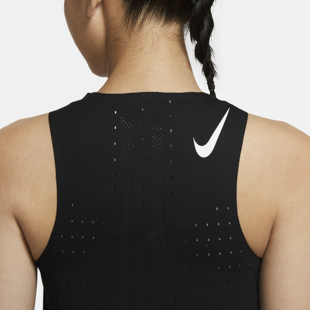 Nike Womens Aeroswift Running Singlet Run Jog Gym - Black