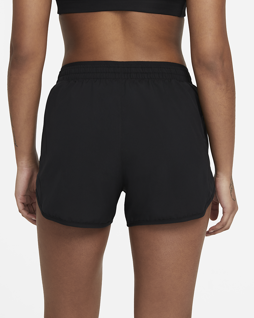 Nike Womens Dri-FIT Tempo Luxe Running Shorts with side Zip Pocket - Black