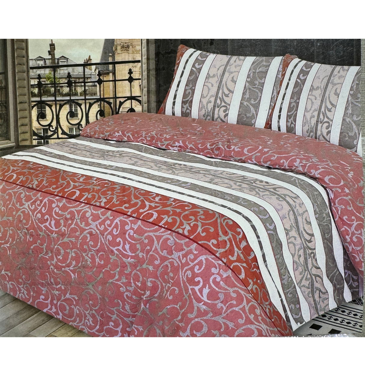 Queen Luxury 100% Cotton Flannelette Quilt Cover & 2 Pillow Case Combo Duvet Set