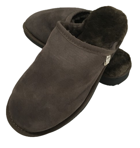 100% Australian Merino Sheepskin Scuffs Moccasins Slippers Winter Slip On UGG - Mens