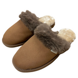 Australian Sheepskin Scuffs Moccasins Slippers Winter Slip On UGG w/ Kangaroo Trim