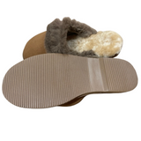 Australian Sheepskin Scuffs Moccasins Slippers Winter Slip On UGG w/ Kangaroo Trim