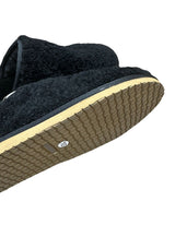 100% Australian Merino Sheepskin Curly Scuffs Moccasins Boucle Slippers Slip On UGG in Black