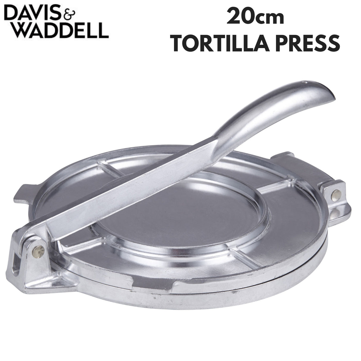 Davis & Waddell Fiesta 20cm Tortilla Press Maker Tool Kitchen Aluminium Alloy