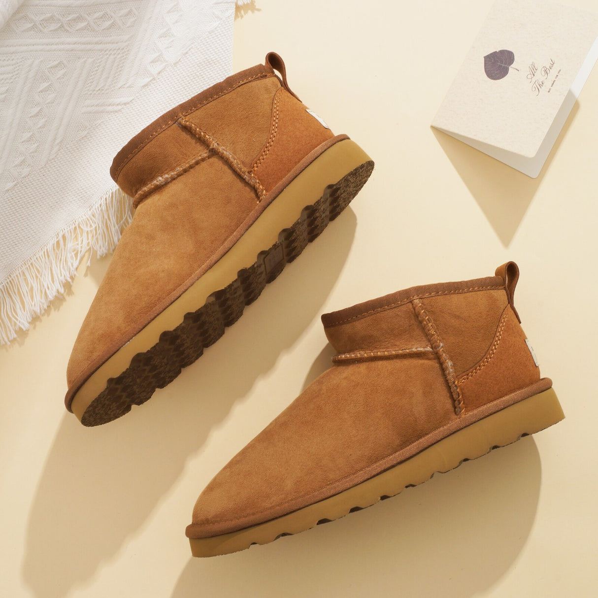 100% Australian Sheepskin UGG Ankle Boots Moccasins Slippers Shoes - Ultra Short