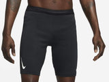 Nike Mens 8.5" inseam AeroSwift 1/2-Length Dri-FIT Running  Short Tights - Black