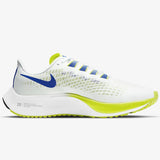 Nike Womens Air Zoom Pegasus 37 Shoes Runners Sneakers - White/Blue/Cyber/Multi