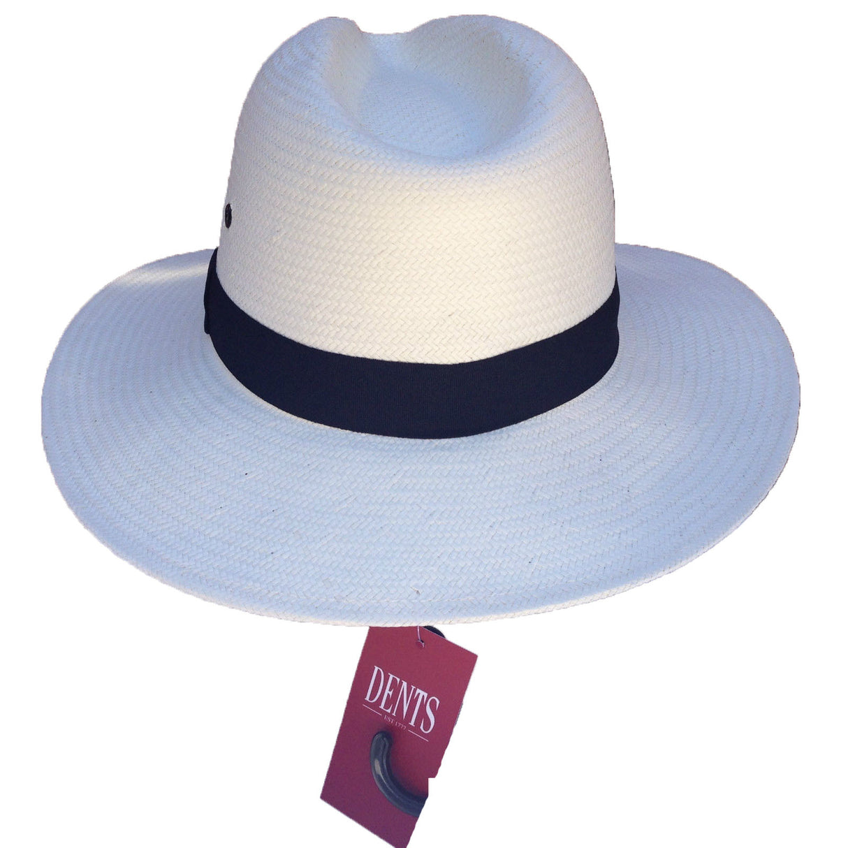 DENTS Woven Paper Braid FEDORA Hat with Band Trilby PANAMA Sun Summer