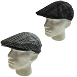 DENTS Quilted Flat Ivy Cap Hat Driving Newssboy Elastic Back Cabbie