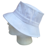 Dents 100% Organic Eco-Friendly Cotton Bucket Hat Cap Festival Beach -  White