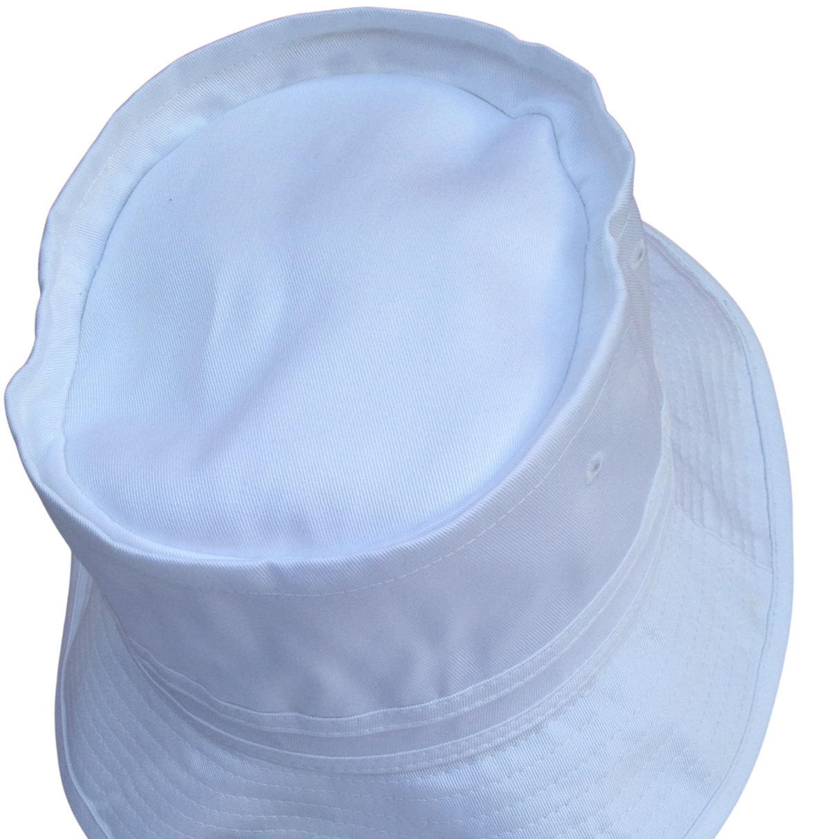 Dents 100% Organic Eco-Friendly Cotton Bucket Hat Cap Festival Beach -  White