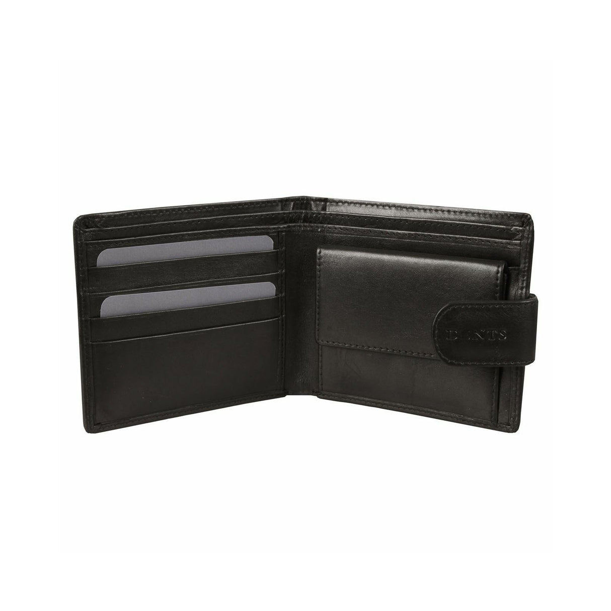 DENTS WALLET Genuine Italian LEATHER Mens Credit Card Holder Bifold GIFT BOX