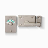 Delf Toilet Indicator Lock Bolt Vacant Engaged in Satin Chrome