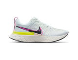 Nike Womens React Infinity Run Flyknit 2 Shoes Sneakers - White/Black-Sail-Pink Blast