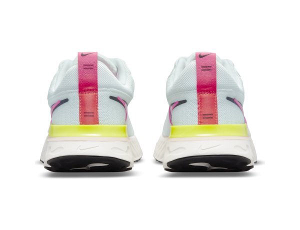 Nike Womens React Infinity Run Flyknit 2 Shoes Sneakers - White/Black-Sail-Pink Blast