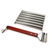 Maverick BBQ Sausage/Hotdog Roller Grill Barbecue/Fire/Camping Stainless Steel