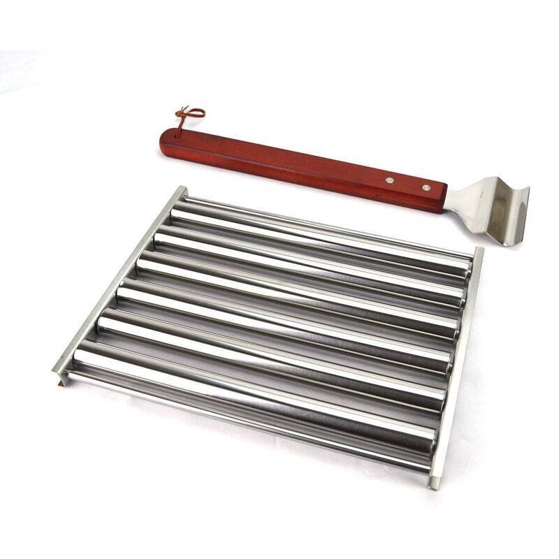 Maverick BBQ Sausage/Hotdog Roller Grill Barbecue/Fire/Camping Stainless Steel