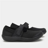 Alegria Womens Shoes Dynamo Mary Jane Slip Ons in All Black