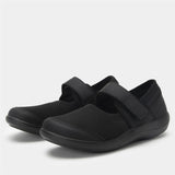 Alegria Womens Shoes Dynamo Mary Jane Slip Ons in All Black