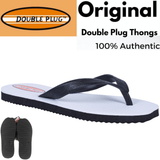 Original DOUBLE PLUG Flip Flops Thongs Mens Sandals Shoes Slippers Plugger