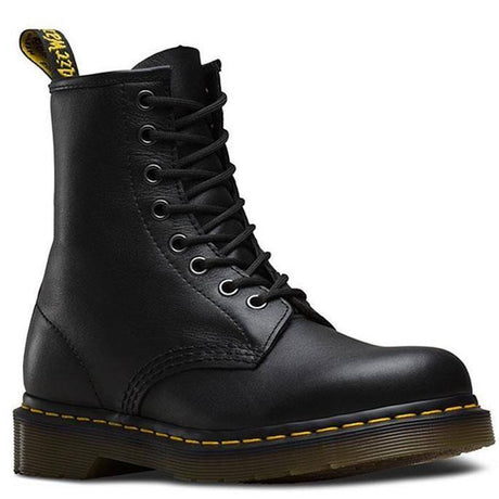 Dr. Martens Unisex 1460 8 Lace Up Leather Boots Shoes Doc Martins - Soft Nappa - Black Nappa