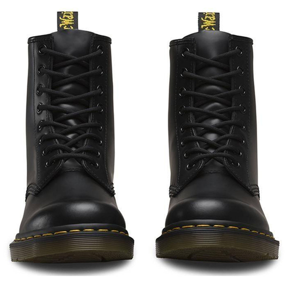 Dr. Martens Unisex 1460 8 Lace Up Leather Boots Shoes Doc Martins - Smooth - Black Smooth