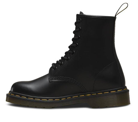 Dr. Martens Unisex 1460 8 Lace Up Leather Boots Shoes Doc Martins - Smooth - Black Smooth