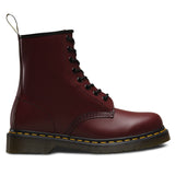 Dr. Martens Unisex 1460Z DMC 8 Lace Up Cherry Red Smooth Leather Boots Shoes Doc